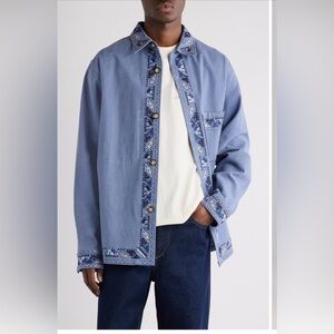 New Isabel Marant Men’s Rudy Embroidered Shirt Jacket